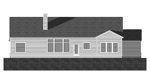 The Laurel Glen house plan, exterior view 3